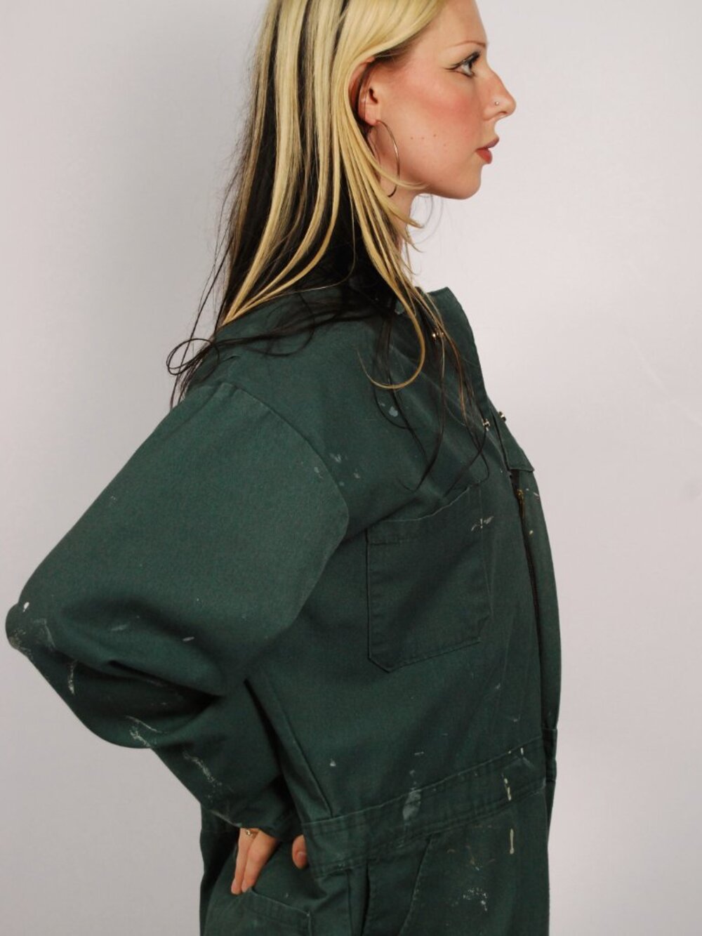 90s Distressed Coveralls (2XL) vintage mens pants painted pants utility uniform - Picture 5 of 8